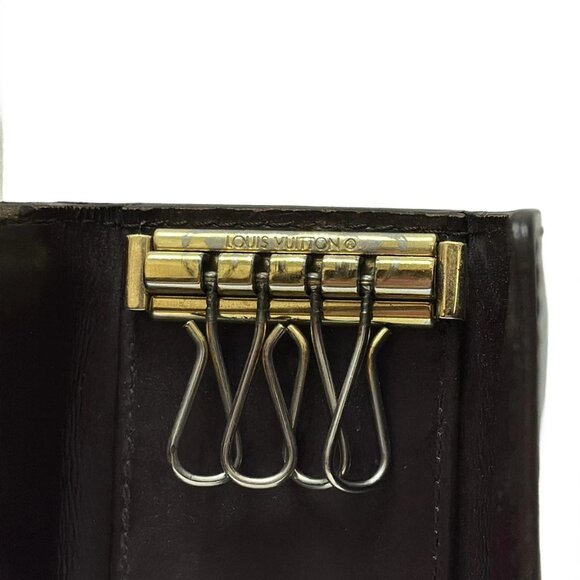 Authentic LOUIS VUITTON Multicles 4 Amarante Monogram Vernis Key Case bran157-11 - Picture 4 of 6